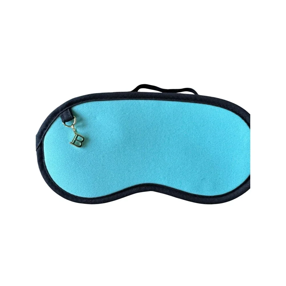 Balmain neoprene cosmetic bag pouch with comb & eye mask NEW